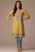 Tassel Neck Printed Cotton Lawn Kurti