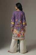 Floral Border Cotton Lawn Kurti