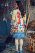 Coastal Floral Cotton Lawn Kurti