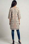 Geometric Print Cotton Lawn Kurti
