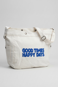 White | "Good Times" Happy Days Sling Bag