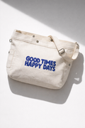White | "Good Times" Happy Days Sling Bag