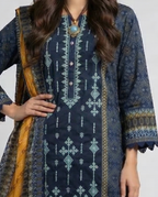 Kurti Top with Embroidery | 100% Lawn Cotton