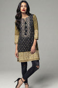 Heritage Print Cotton Lawn Straight Kurti