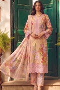 Blush Pink Floral Printed Cotton Lawn Kurta Set